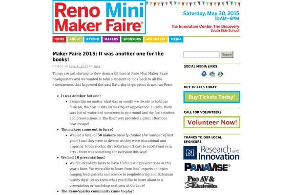 makerfairereno.com site used Minicoraline