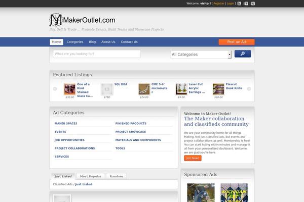 ClassiPress theme site design template sample