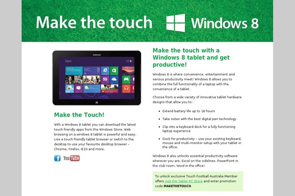 makethetouch.com.au site used Makethetouch