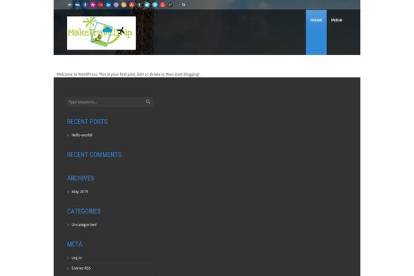 Tour Package theme site design template sample