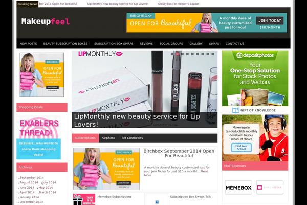 makeupfeel.com site used Wiksi
