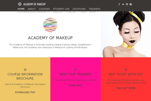 Aom theme site design template sample