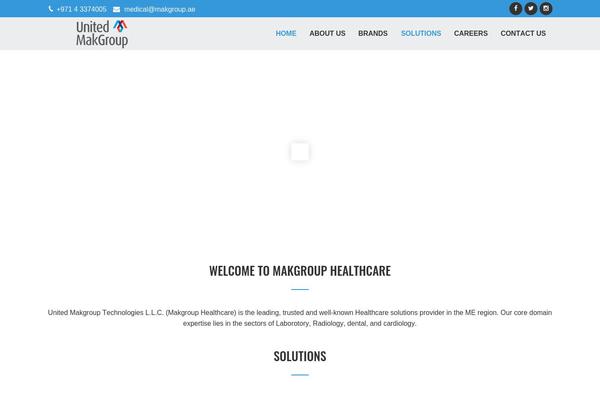 Mist theme site design template sample
