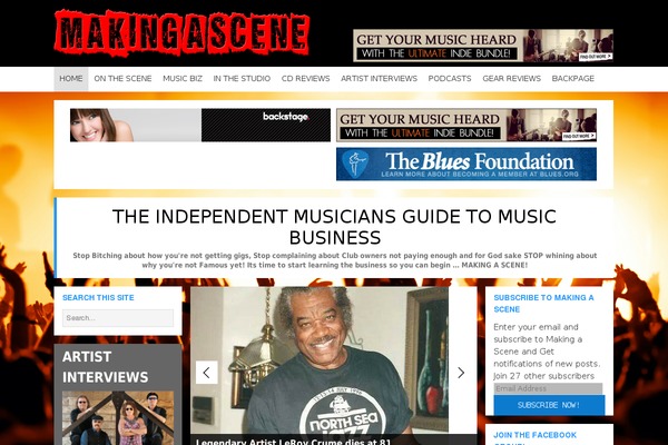 Magazine theme site design template sample