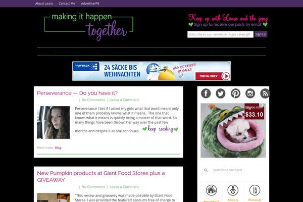 makingithappentogether.com site used Custom