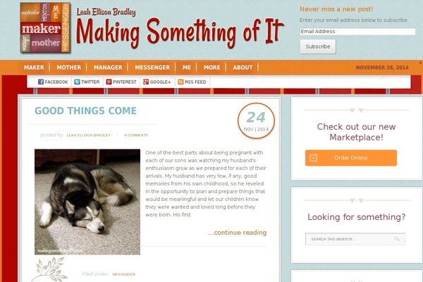 makingsomethingofit.com site used Creative-bdd