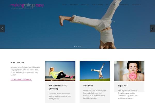 Story theme site design template sample