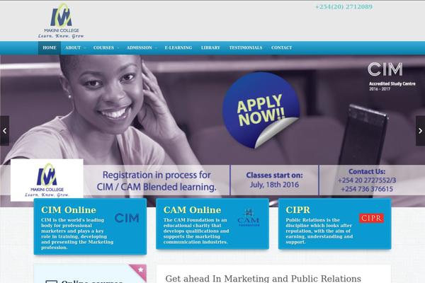 EDU theme site design template sample