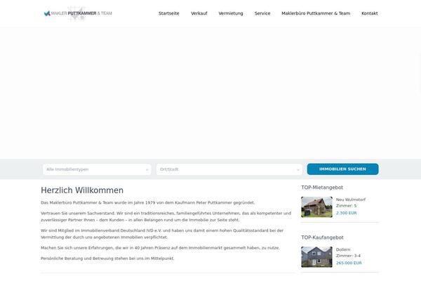 WP Residence theme site design template sample
