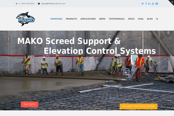 Total theme site design template sample