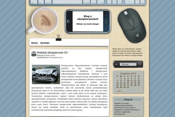 Coffee-desk theme site design template sample