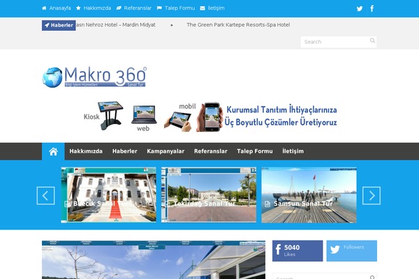 Discover theme site design template sample