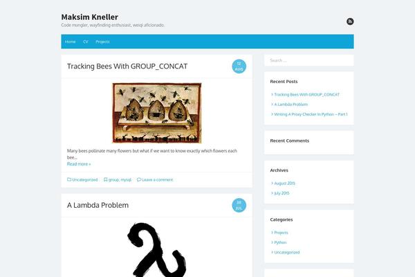 The Box theme site design template sample