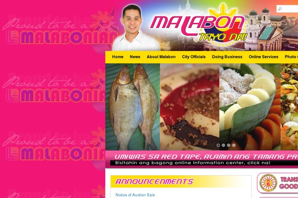 malabon.gov.ph site used Simplo