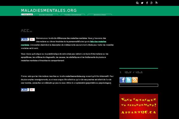 Magazine theme site design template sample