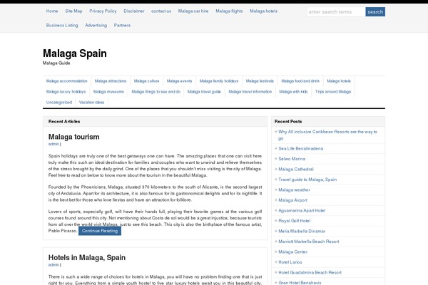 WP-Clear theme site design template sample