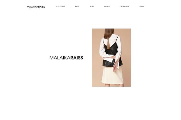 malaikaraiss.com site used Malaika