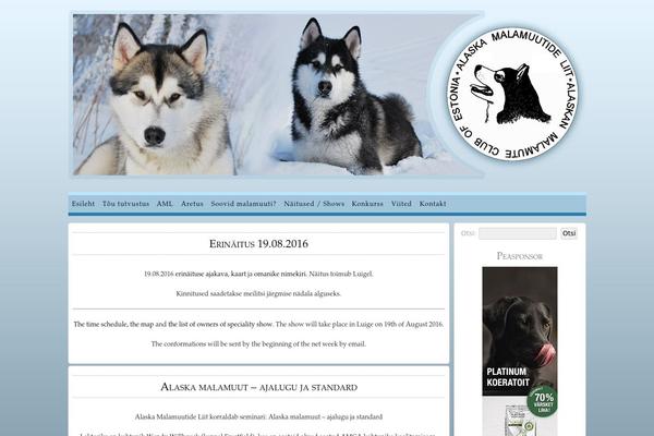 malamuut.org site used Typo-o-graphy