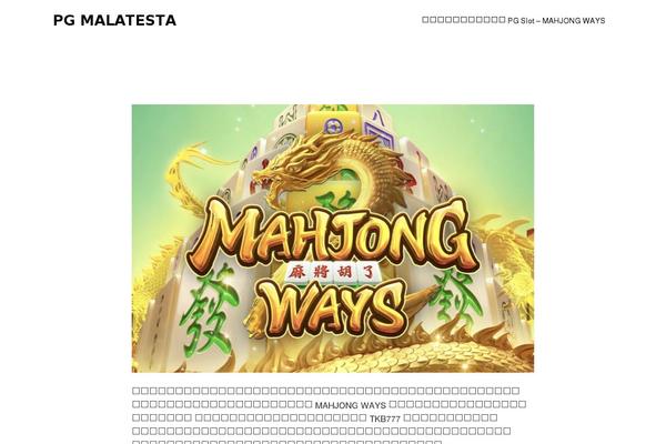 malatesta-maison.com site used Three-blog