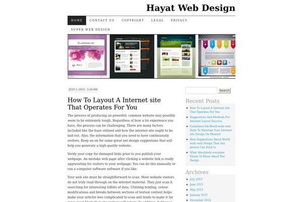 Pilcrow theme site design template sample