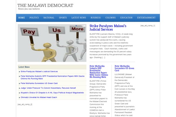 Revista theme site design template sample
