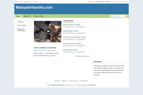 Forester theme site design template sample