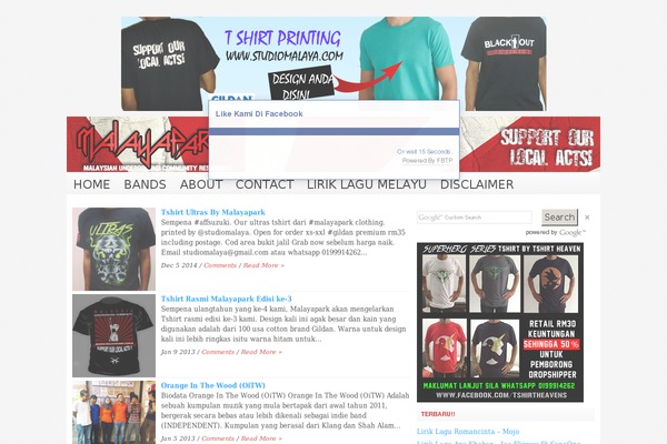 Site using Fb-traffic-pop plugin