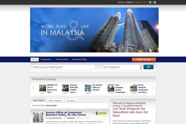 Simple theme site design template sample