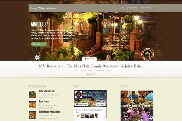MyCuisine theme site design template sample