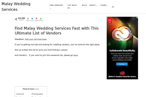 malayweddingservices.com site used Prnewspro