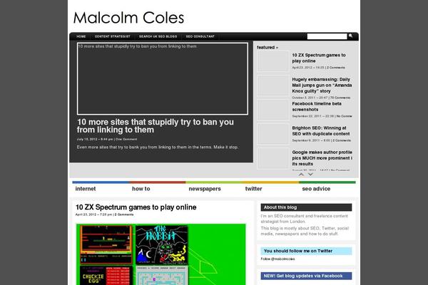 malcolmcoles.co.uk site used Arthemia
