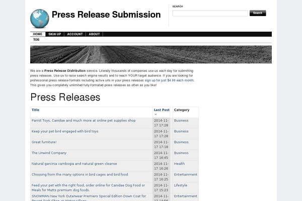 Site using WP User Frontend plugin