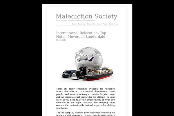 maledictionsociety.com site used Clear