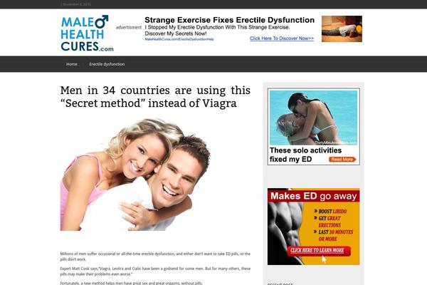 malehealthcures.com site used MH NewsMagazine