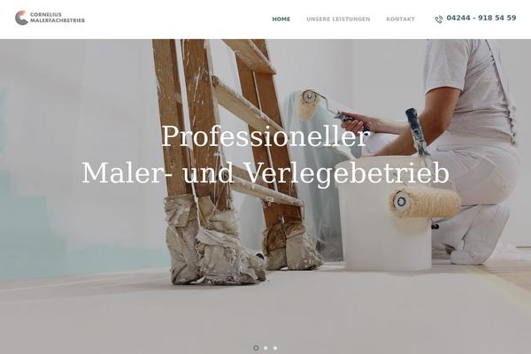 Prorange theme site design template sample