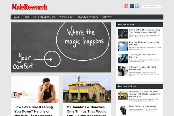 Combomag theme site design template sample