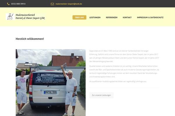 Builder-child theme site design template sample