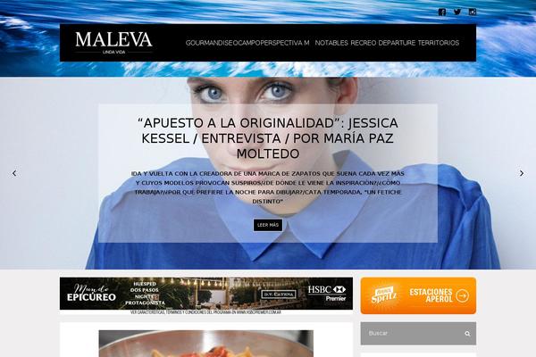 The Voux theme site design template sample
