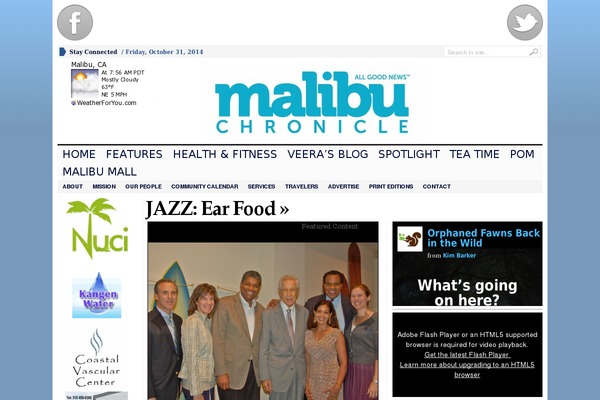 malibuchronicle.com site used Wpnewspaper_v1.5.2