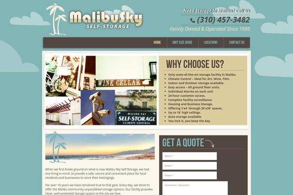 malibuskyselfstorage.com site used Malibu