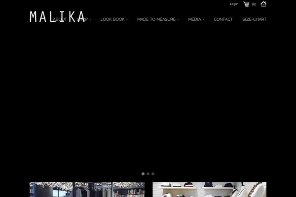 malikacouture.com site used Malika