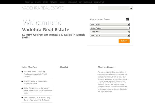 Realty theme site design template sample
