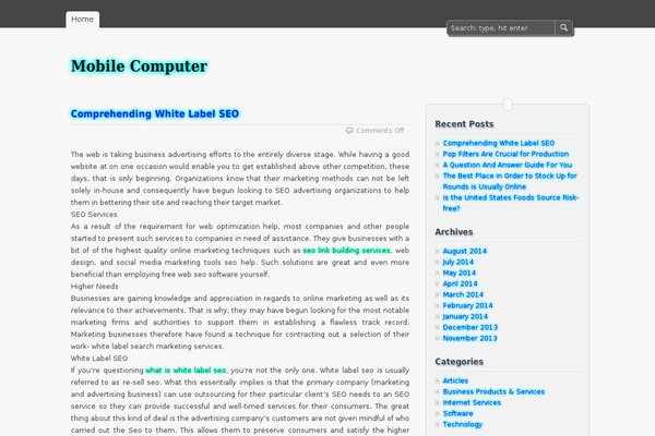 zBench theme site design template sample