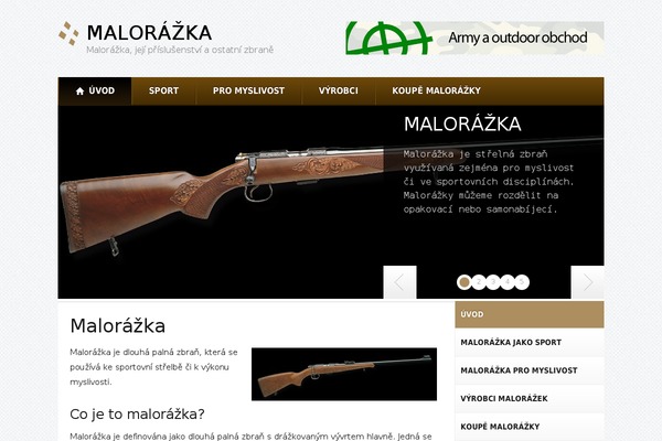malorazka.cz site used Adbees