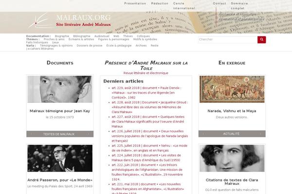 malraux.org site used Sparkling-malraux