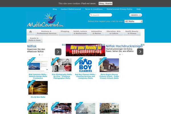 GeoPlaces theme site design template sample