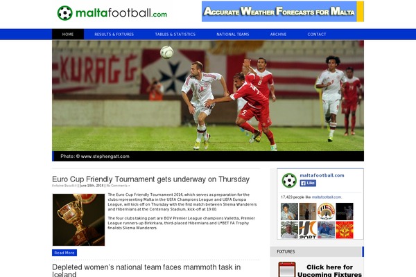 maltafootball.com site used Marquee