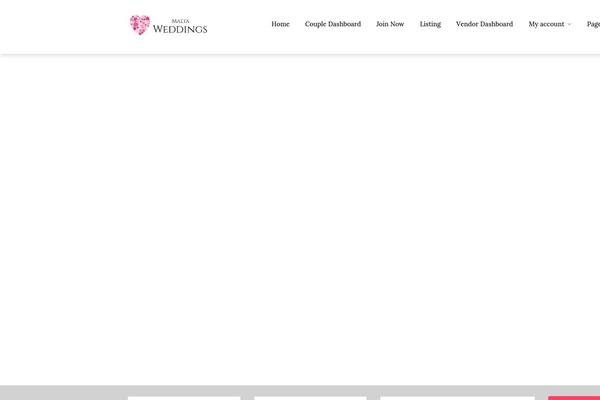 Weddlist theme site design template sample