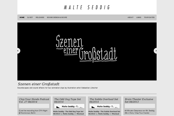 Organic_portfolio_gray theme site design template sample
