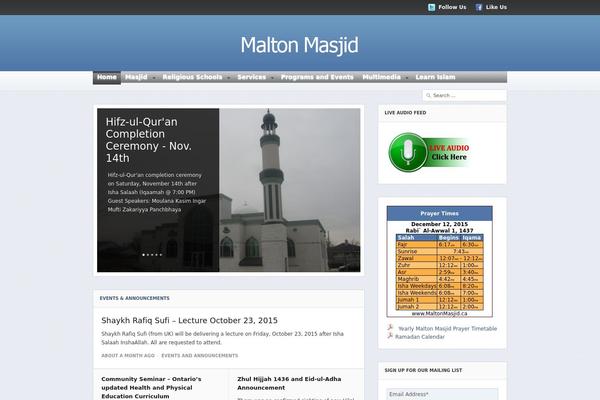 Advance theme site design template sample